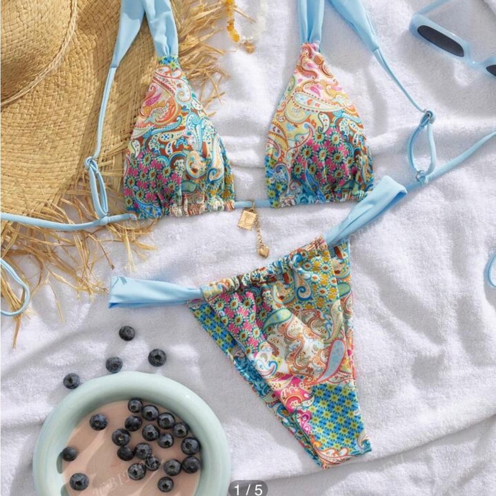 NEW Colorful Paisley Bikini Set